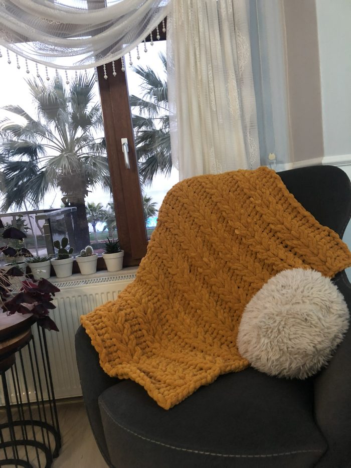 Puffy Başak Modeli Battaniyesi - Görsel 1